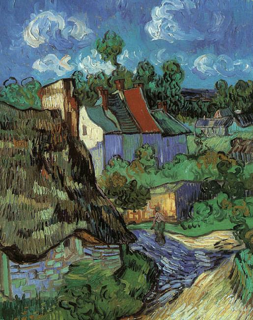 Vincent Van Gogh Houses in Auvers Norge oil painting art